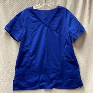 Scrubstar Premium Electric Blue Medium Scrub Top